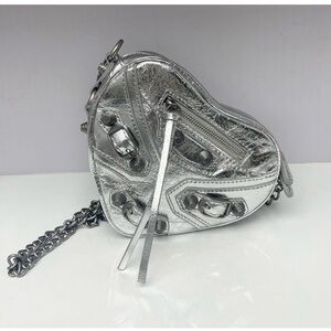 Silver Heart Purse